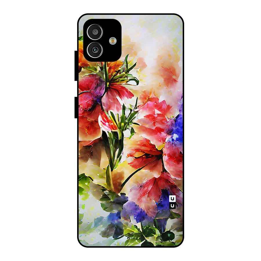 Colorful Flowers Fine Art Metal Back Case for Galaxy M13 5G