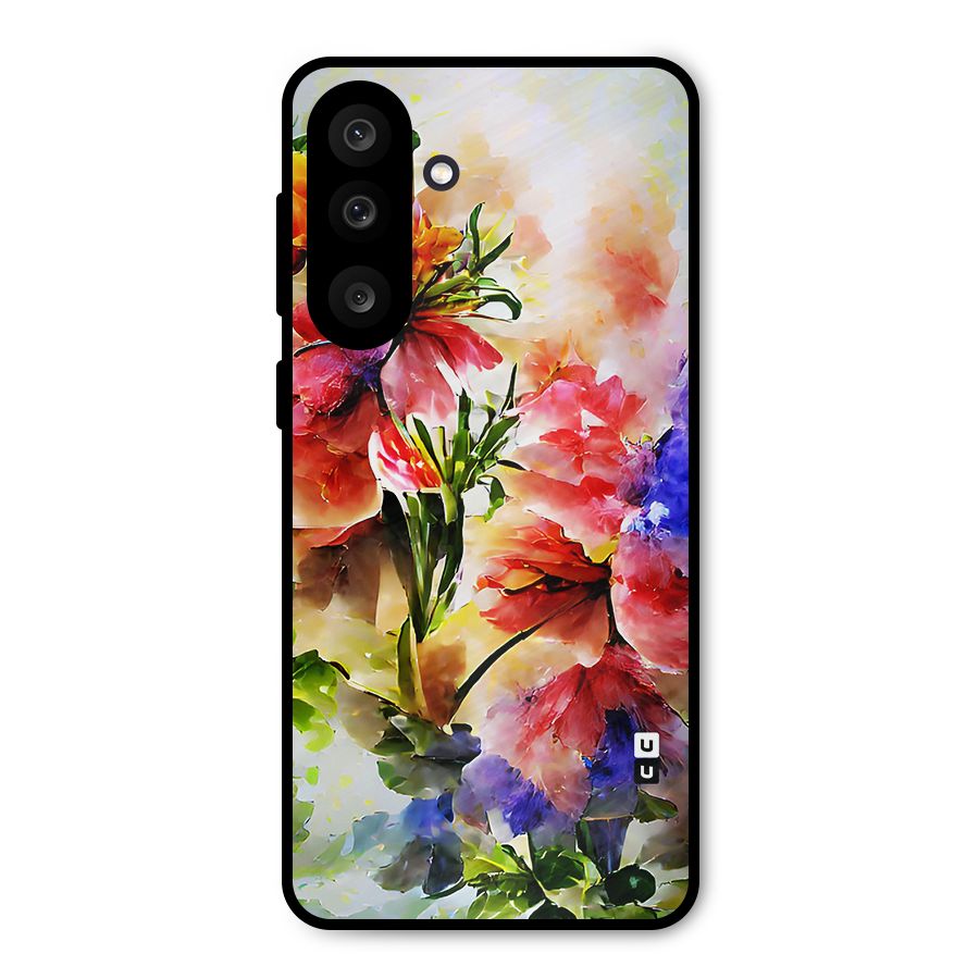 Colorful Flowers Fine Art Metal Back Case for Galaxy M56
