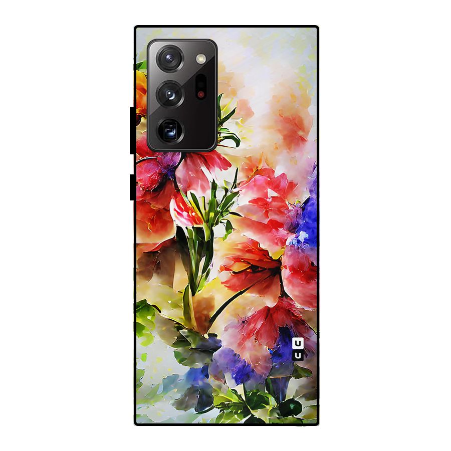 Colorful Flowers Fine Art Metal Back Case for Galaxy Note 20 Ultra