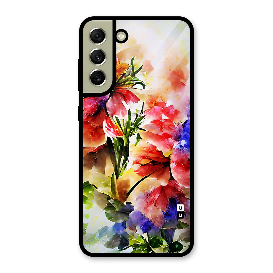 Colorful Flowers Fine Art Metal Back Case for Galaxy S21 FE 5G (2023)
