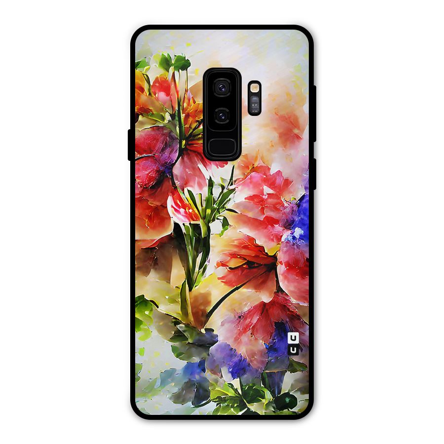 Colorful Flowers Fine Art Metal Back Case for Galaxy S9 Plus