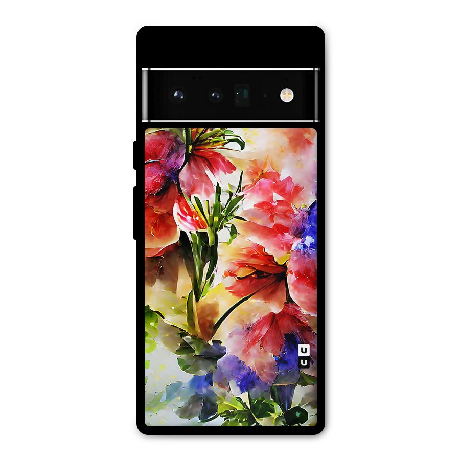 Colorful Flowers Fine Art Metal Back Case for Google Pixel 6 Pro