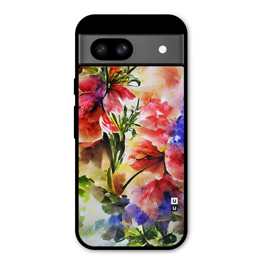 Colorful Flowers Fine Art Metal Back Case for Google Pixel 8a