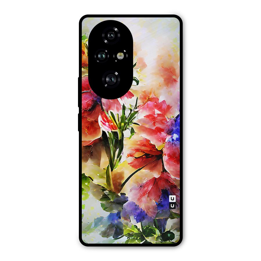 Colorful Flowers Fine Art Metal Back Case for Honor 200 Pro