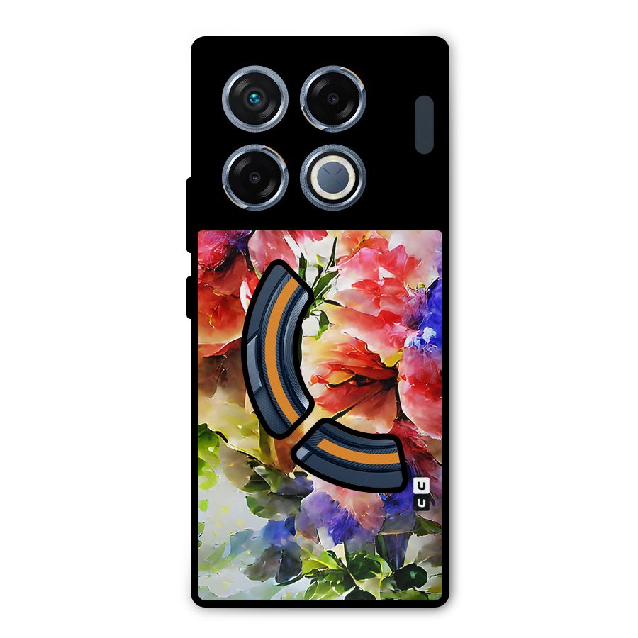 Colorful Flowers Fine Art Metal Back Case for Infinix GT 20 Pro