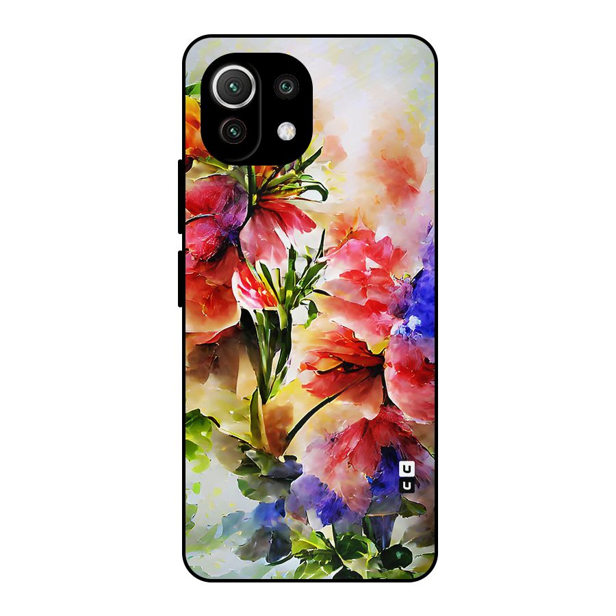 Colorful Flowers Fine Art Metal Back Case for Mi 11 Lite NE 5G