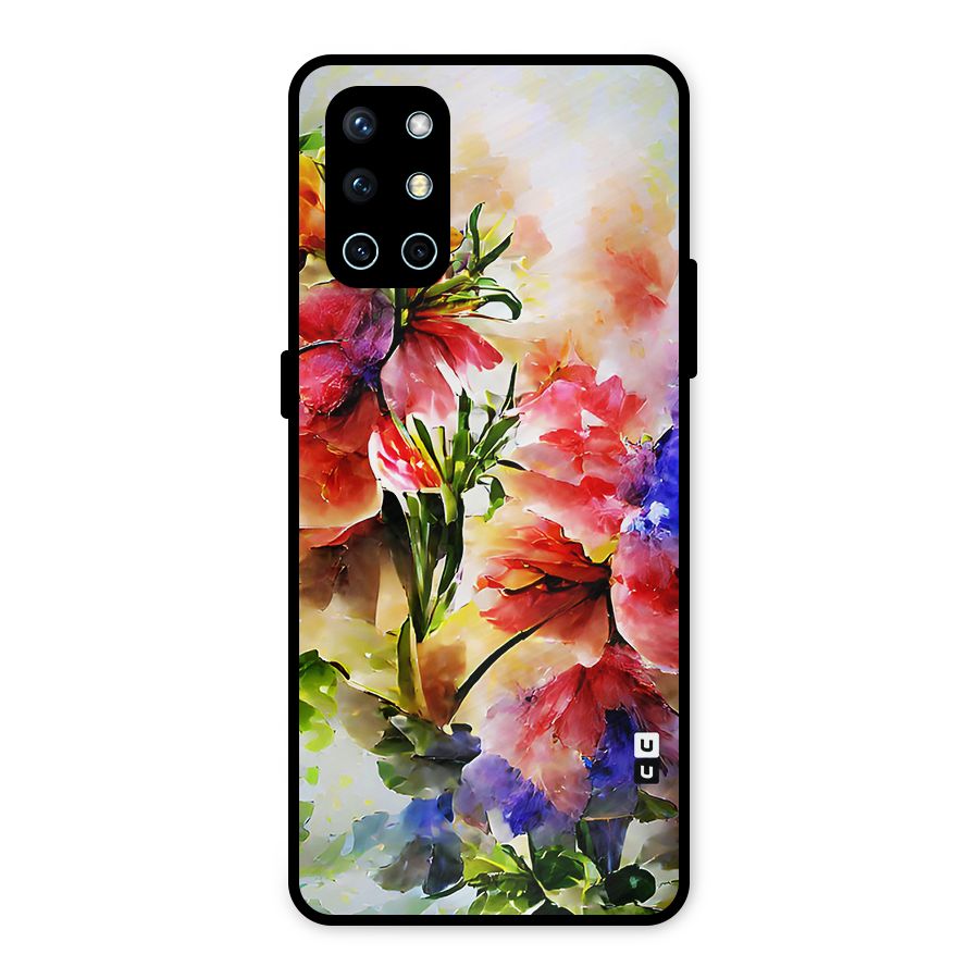 Colorful Flowers Fine Art Metal Back Case for OnePlus 9R
