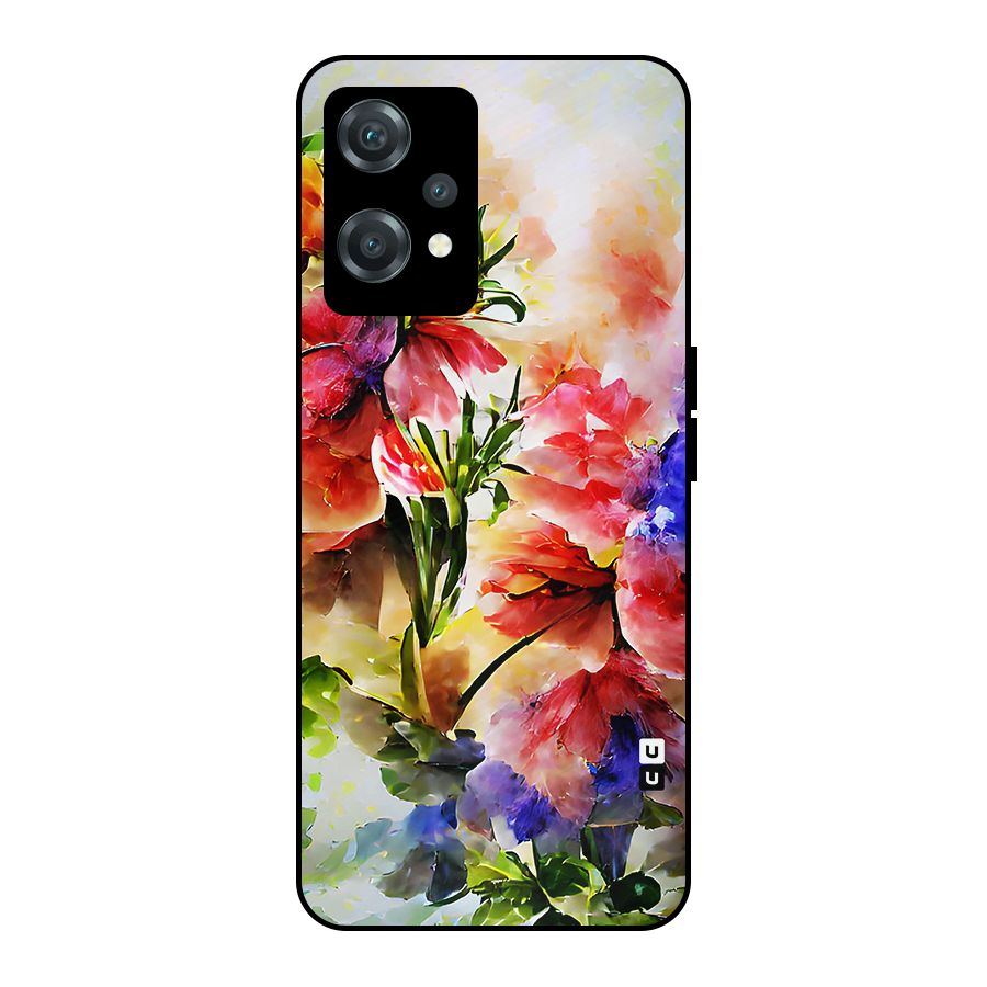 Colorful Flowers Fine Art Metal Back Case for OnePlus Nord CE 2 Lite 5G