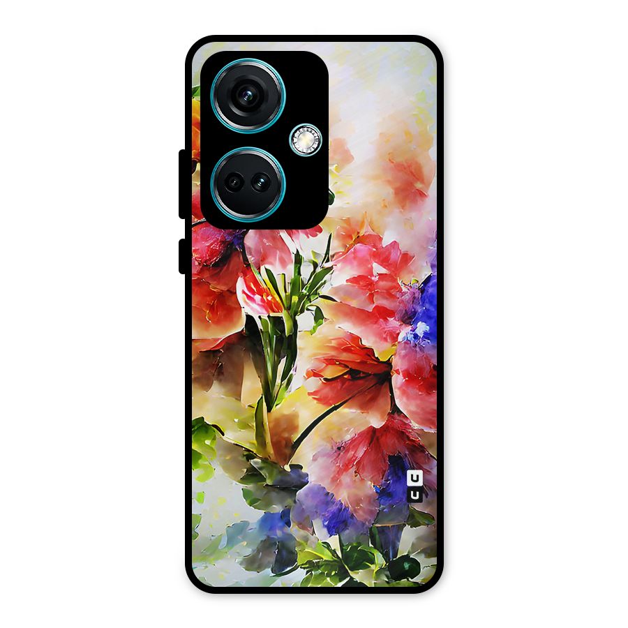 Colorful Flowers Fine Art Metal Back Case for OnePlus Nord CE 3 5G