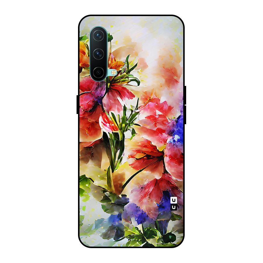 Colorful Flowers Fine Art Metal Back Case for OnePlus Nord CE 5G
