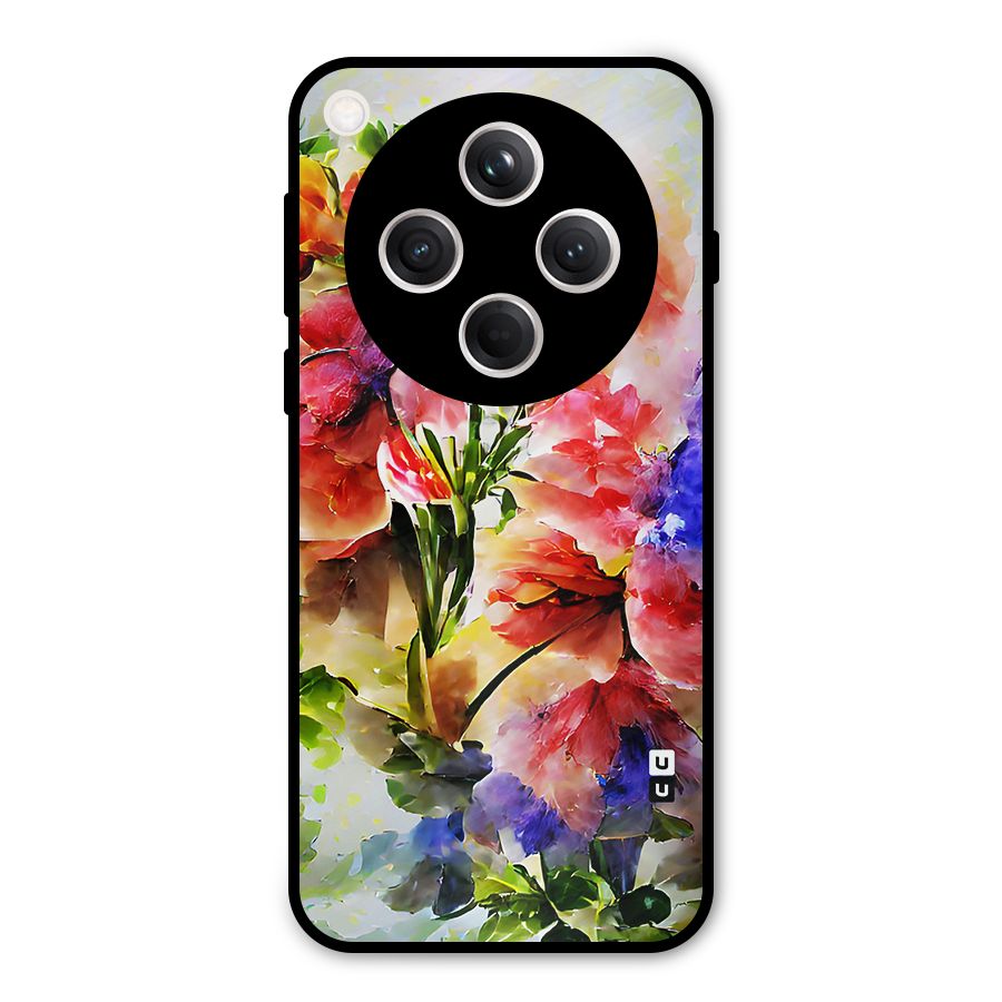 Colorful Flowers Fine Art Metal Back Case for Oppo Find X8