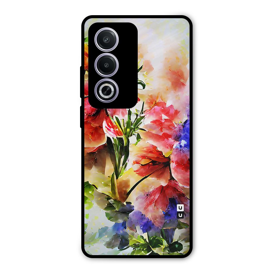 Colorful Flowers Fine Art Metal Back Case for Oppo K12x