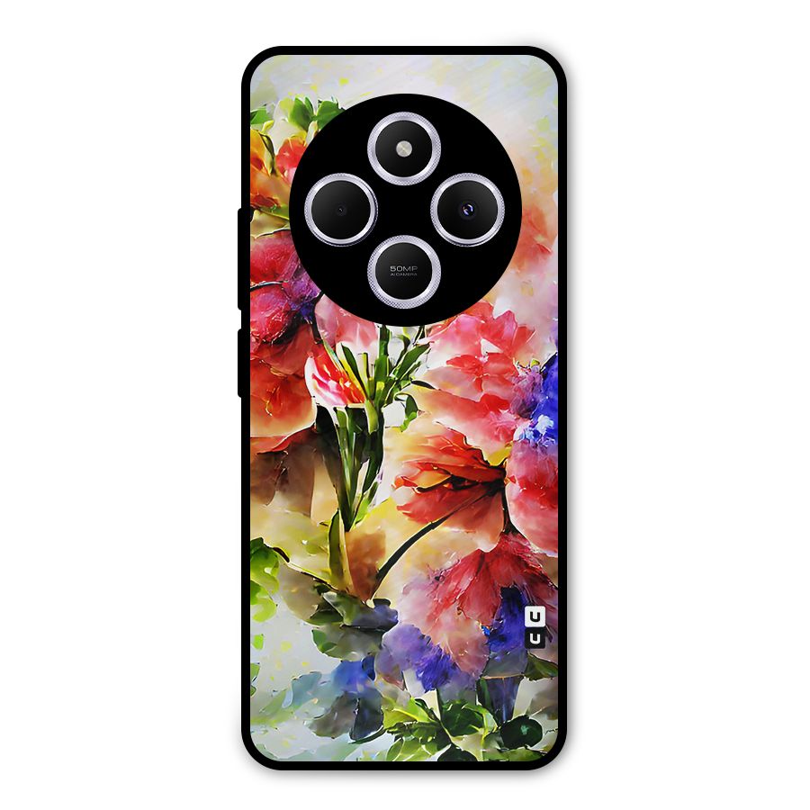 Colorful Flowers Fine Art Metal Back Case for Poco M7