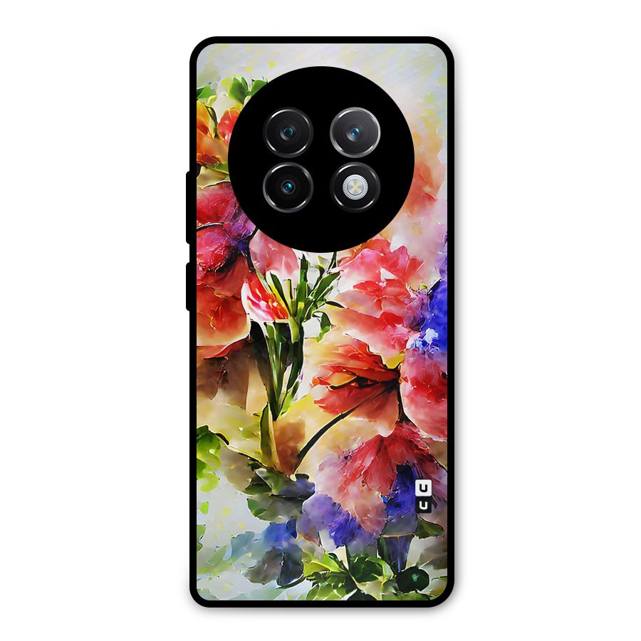 Colorful Flowers Fine Art Metal Back Case for Realme 13 Plus