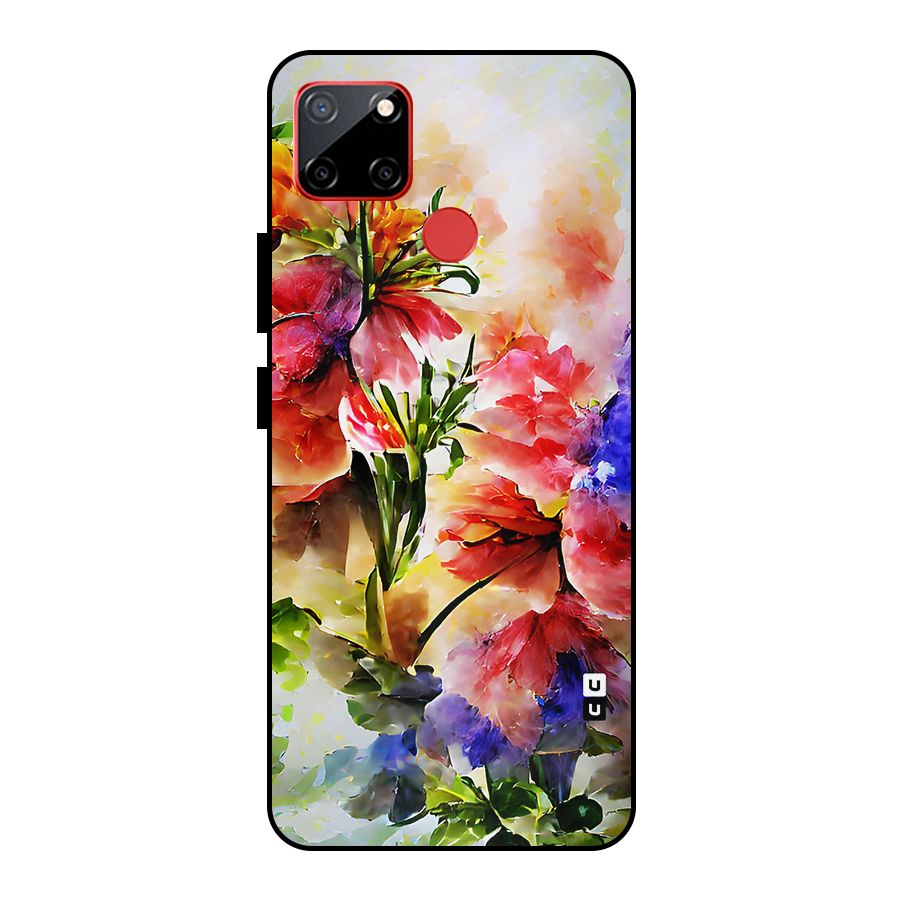 Colorful Flowers Fine Art Metal Back Case for Realme C12