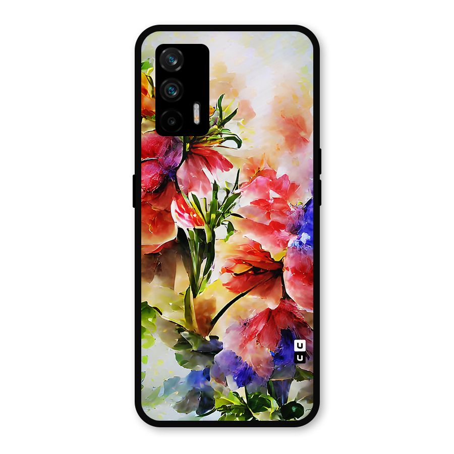Colorful Flowers Fine Art Metal Back Case for Realme GT 5G