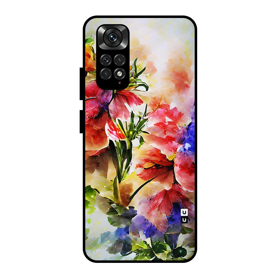 Colorful Flowers Fine Art Metal Back Case for Redmi Note 11 Pro Plus 5G