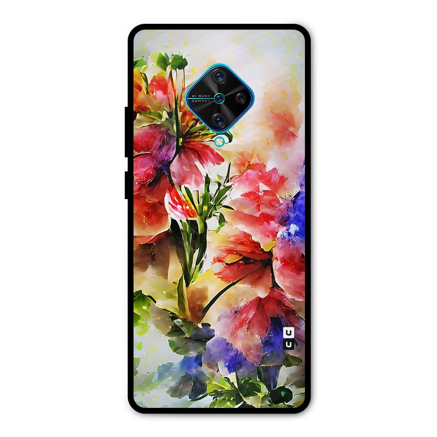 Colorful Flowers Fine Art Metal Back Case for Vivo S1 Pro