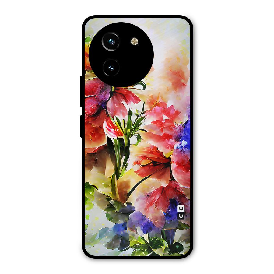 Colorful Flowers Fine Art Metal Back Case for Vivo T3x