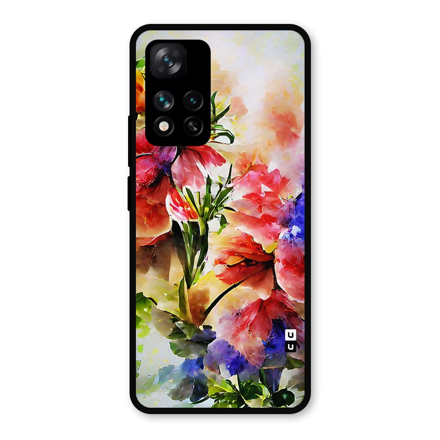 Colorful Flowers Fine Art Metal Back Case for Xiaomi 11i Hypercharge 5G