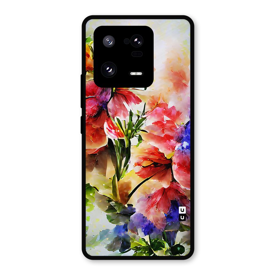 Colorful Flowers Fine Art Metal Back Case for Xiaomi 13 Pro