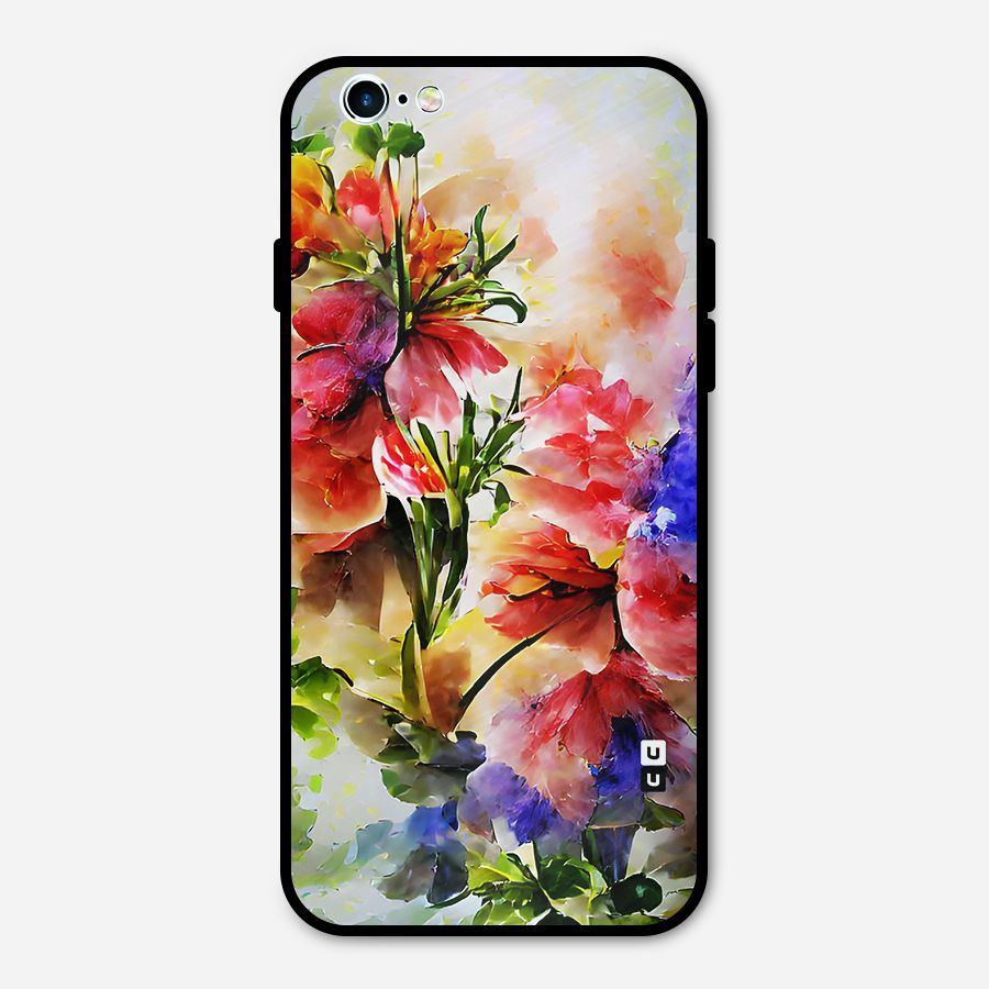 Colorful Flowers Fine Art Metal Back Case for iPhone 6 6s