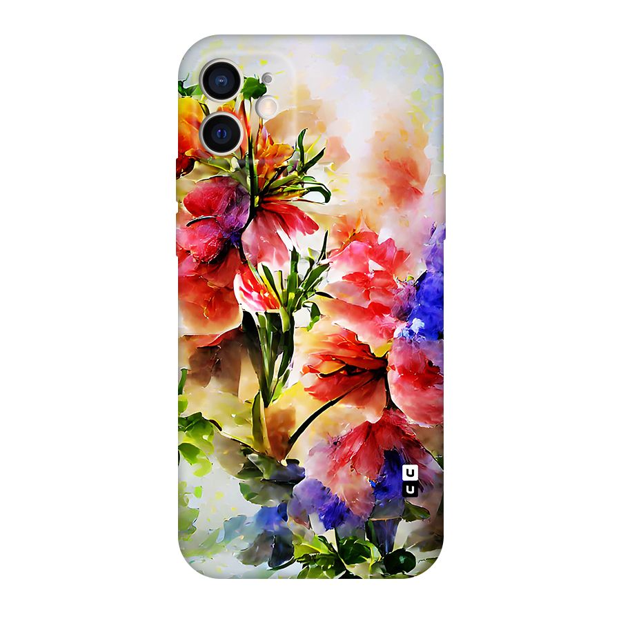 Colorful Flowers Fine Art Original Polycarbonate Back Case for iPhone 12