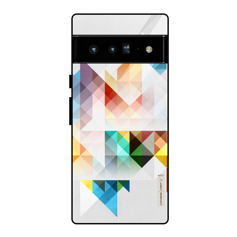 Colorful Geometric Art Glass Back Case for Google Pixel 6 Pro