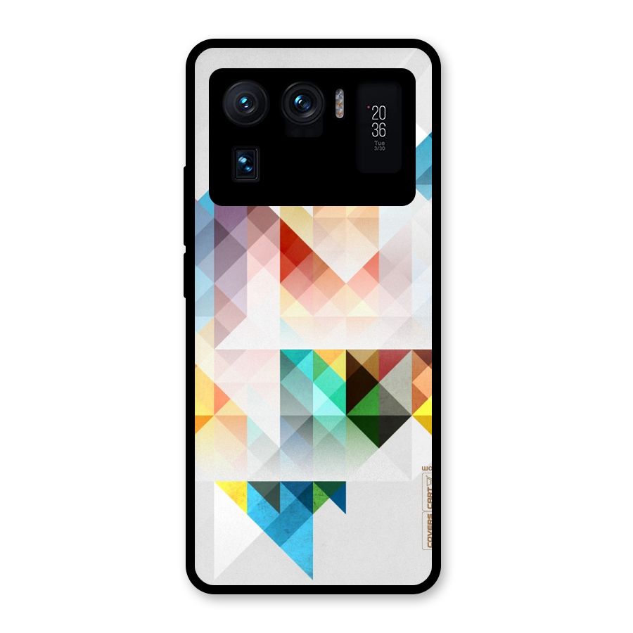 Colorful Geometric Art Glass Back Case for Mi 11 Ultra