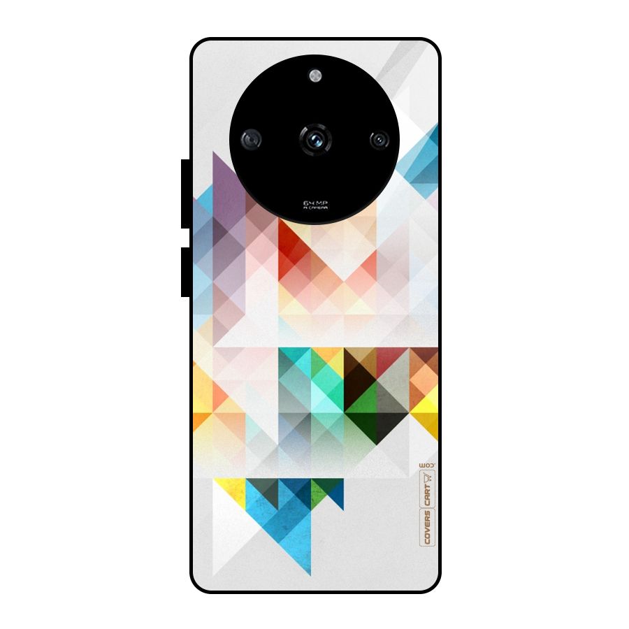 Colorful Geometric Art Glass Back Case for Realme Narzo 60 5G