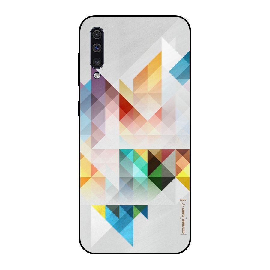 Colorful Geometric Art Metal Back Case for Galaxy A30s