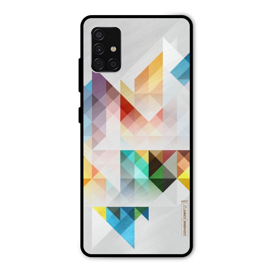 Colorful Geometric Art Metal Back Case for Galaxy A51