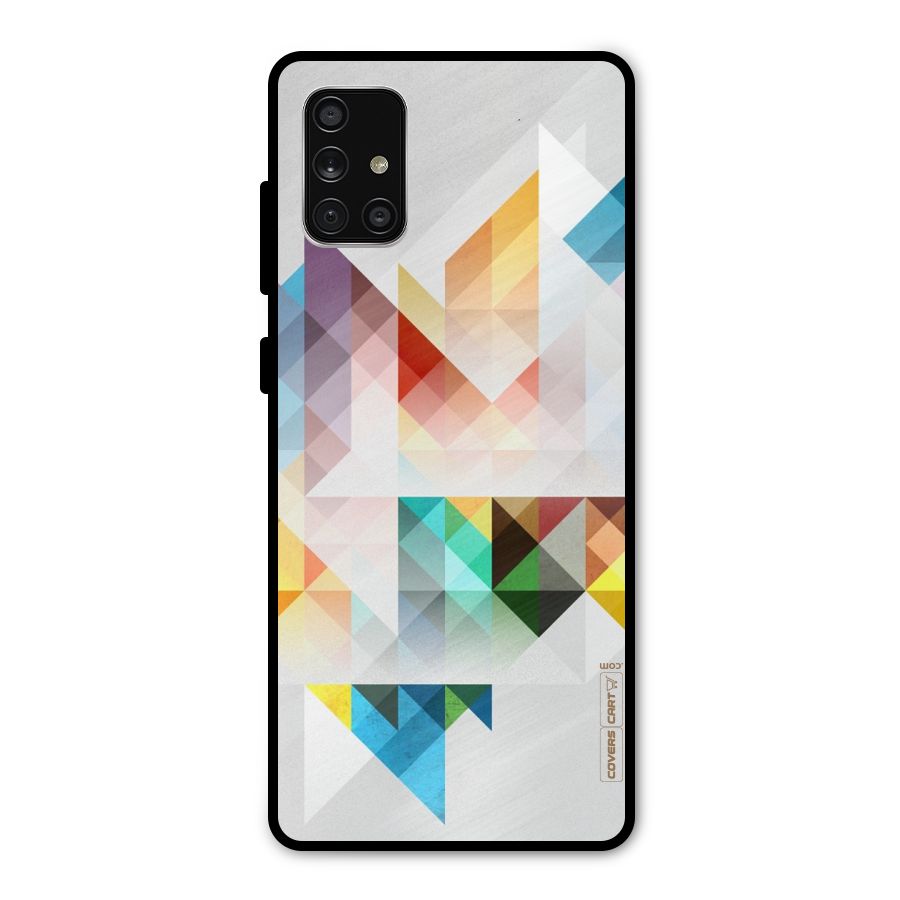 Colorful Geometric Art Metal Back Case for Galaxy A71