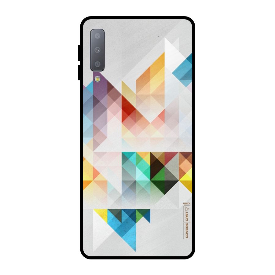 Colorful Geometric Art Metal Back Case for Galaxy A7 (2018)