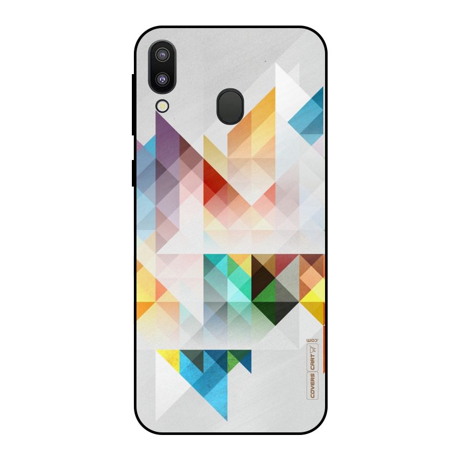 Colorful Geometric Art Metal Back Case for Galaxy M20