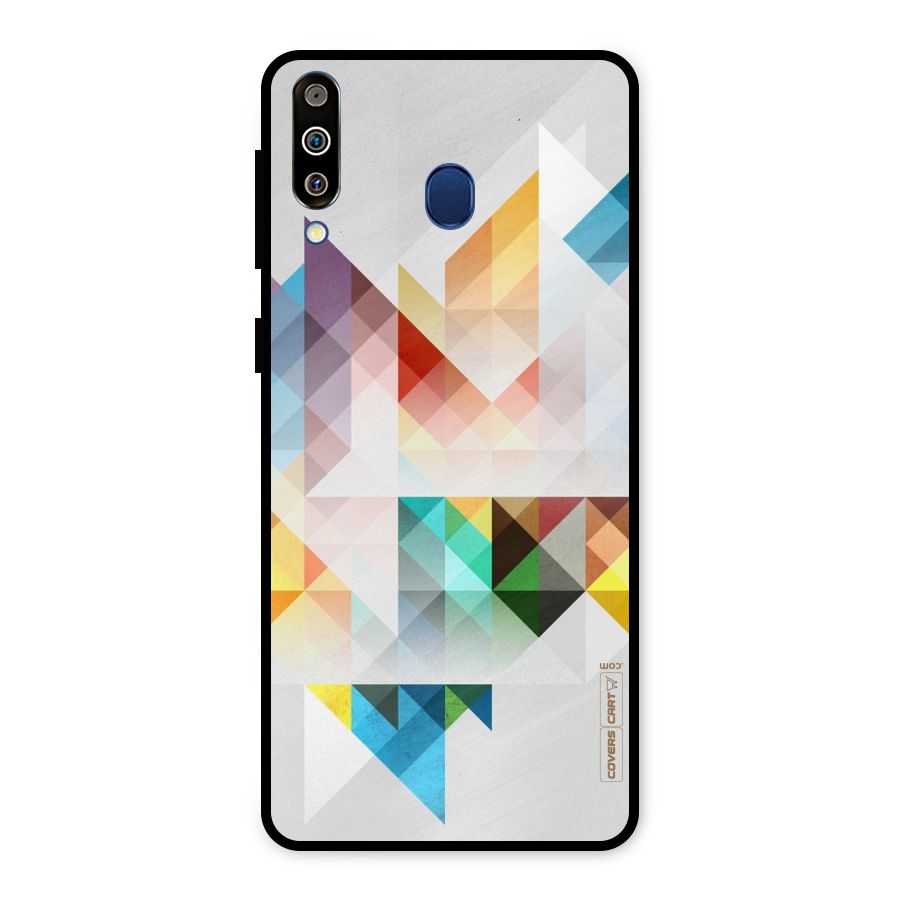 Colorful Geometric Art Metal Back Case for Galaxy M30