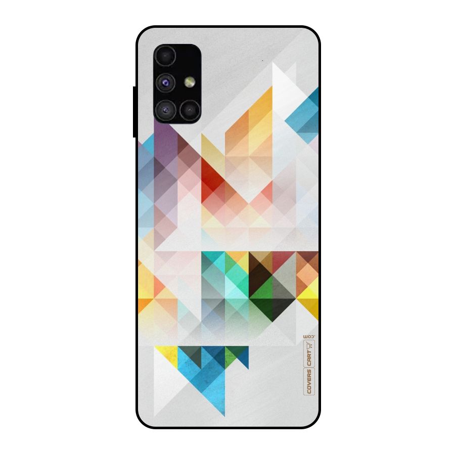 Colorful Geometric Art Metal Back Case for Galaxy M51
