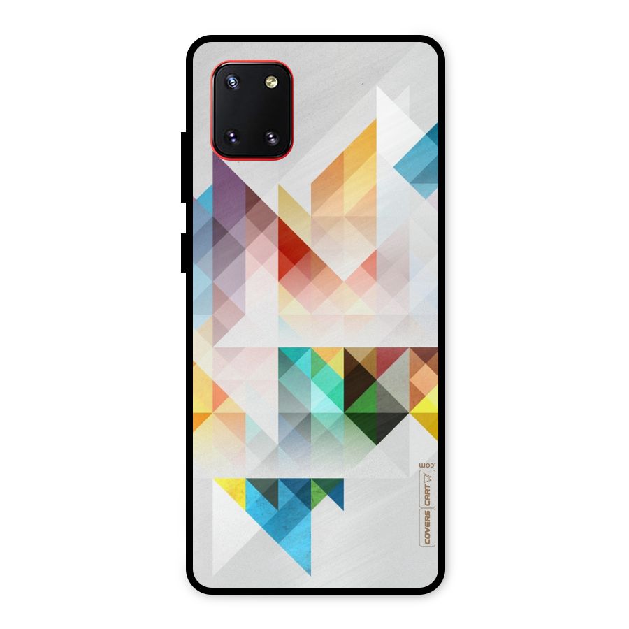 Colorful Geometric Art Metal Back Case for Galaxy Note 10 Lite