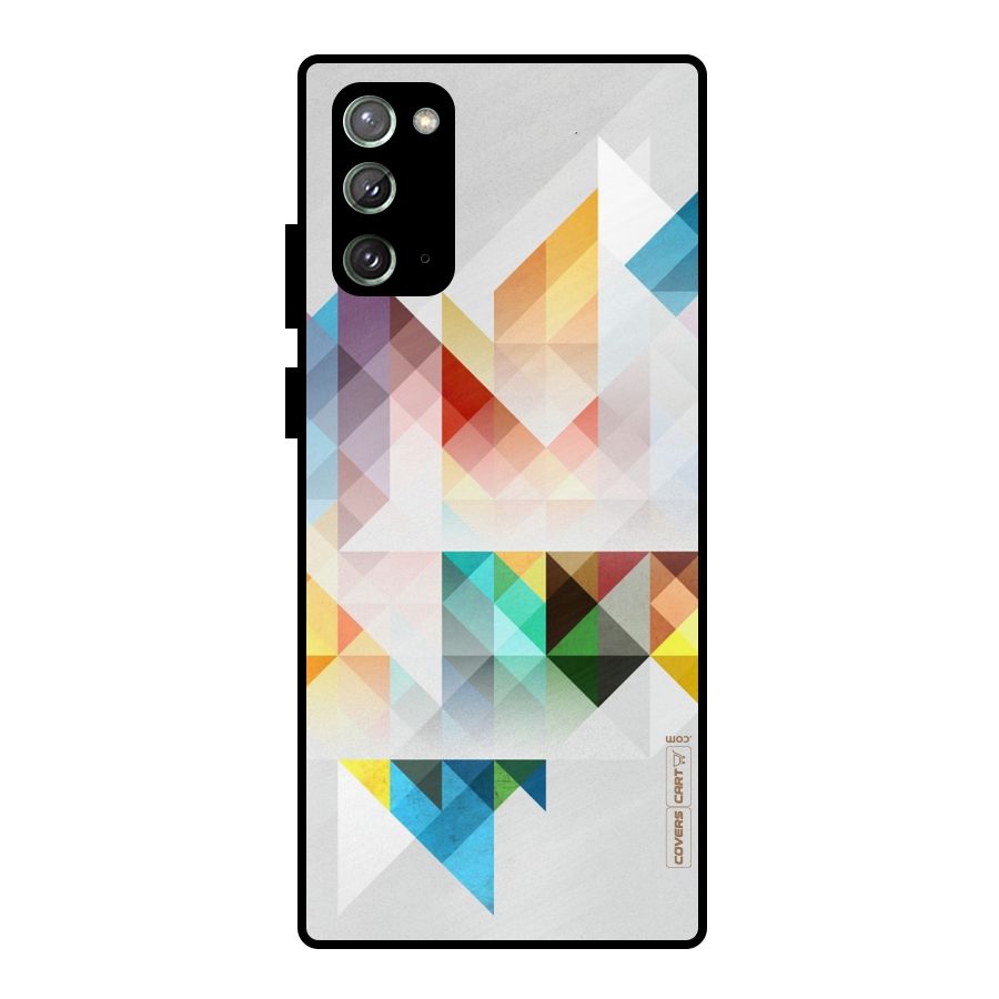 Colorful Geometric Art Metal Back Case for Galaxy Note 20