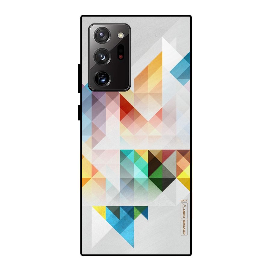 Colorful Geometric Art Metal Back Case for Galaxy Note 20 Ultra