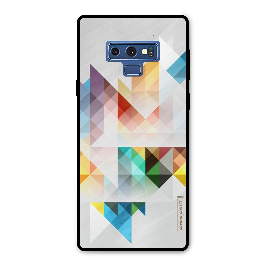 Colorful Geometric Art Metal Back Case for Galaxy Note 9