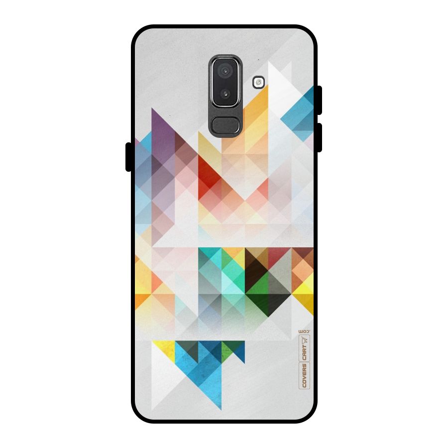 Colorful Geometric Art Metal Back Case for Galaxy On8 (2018)