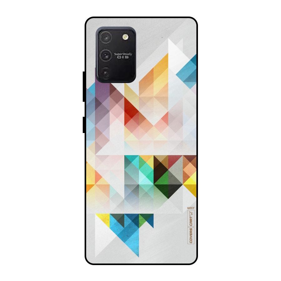 Colorful Geometric Art Metal Back Case for Galaxy S10 Lite