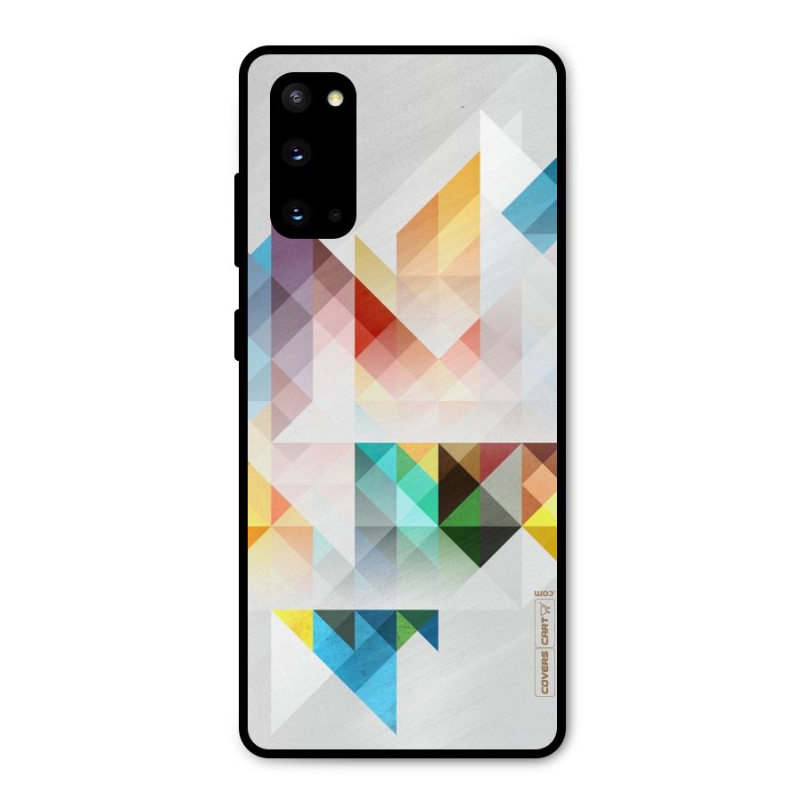 Colorful Geometric Art Metal Back Case for Galaxy S20