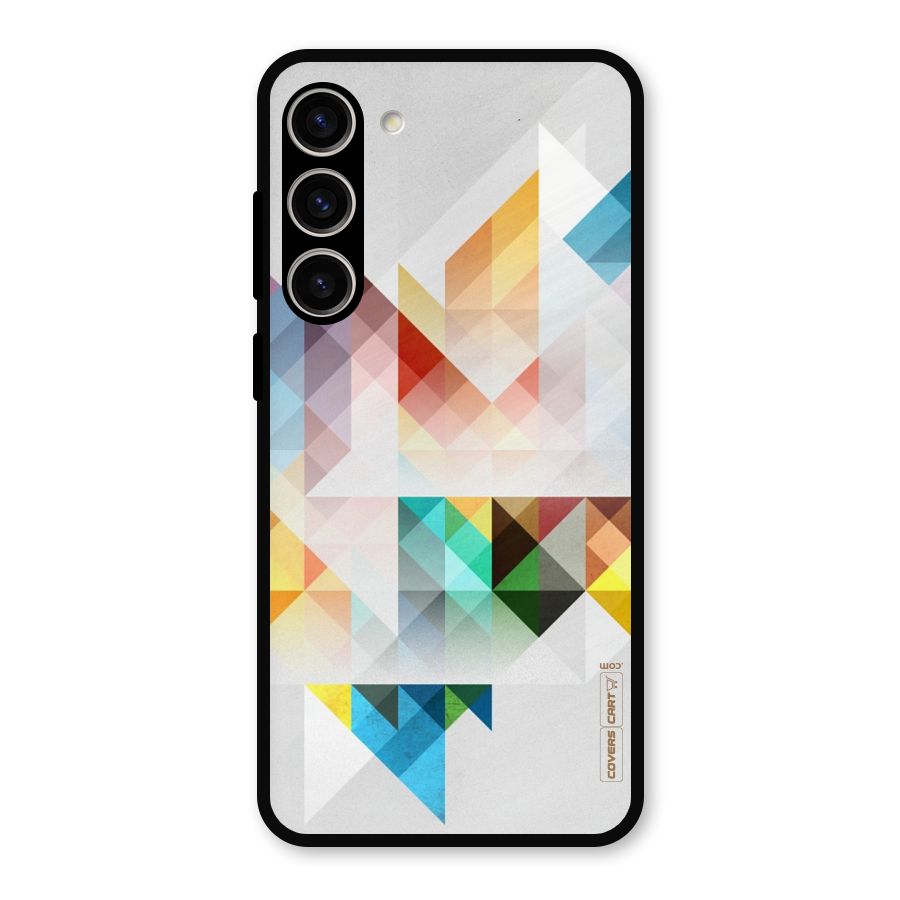 Colorful Geometric Art Metal Back Case for Galaxy S23 Plus