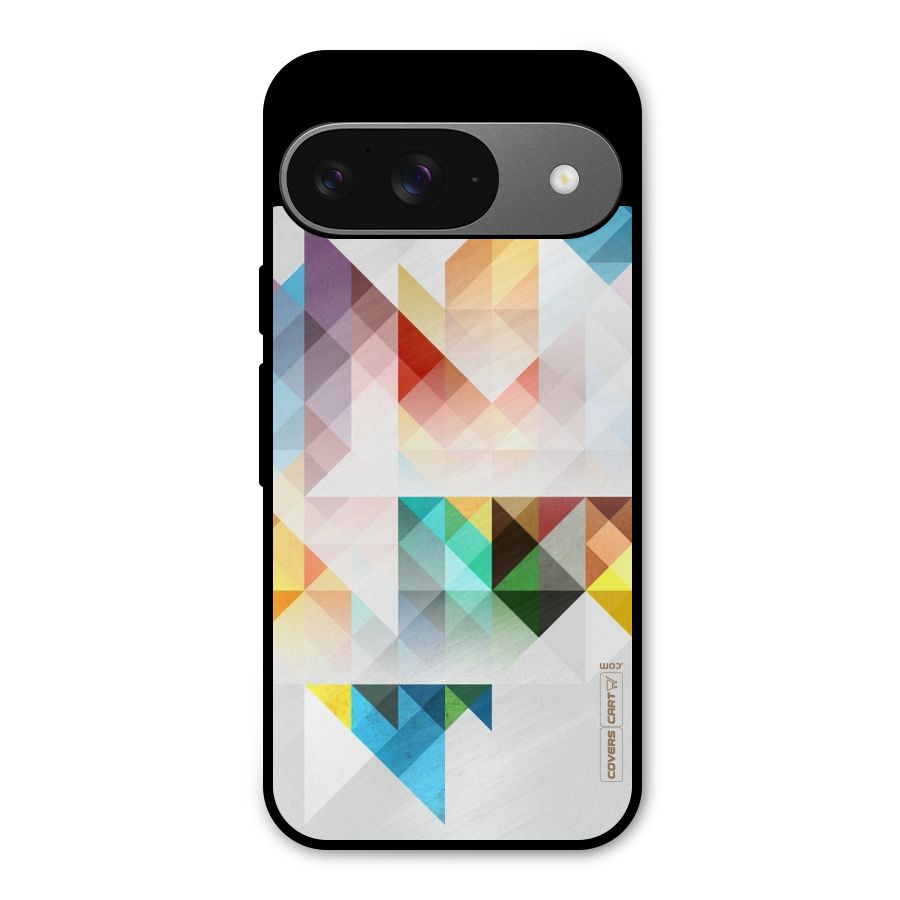 Colorful Geometric Art Metal Back Case for Google Pixel 9
