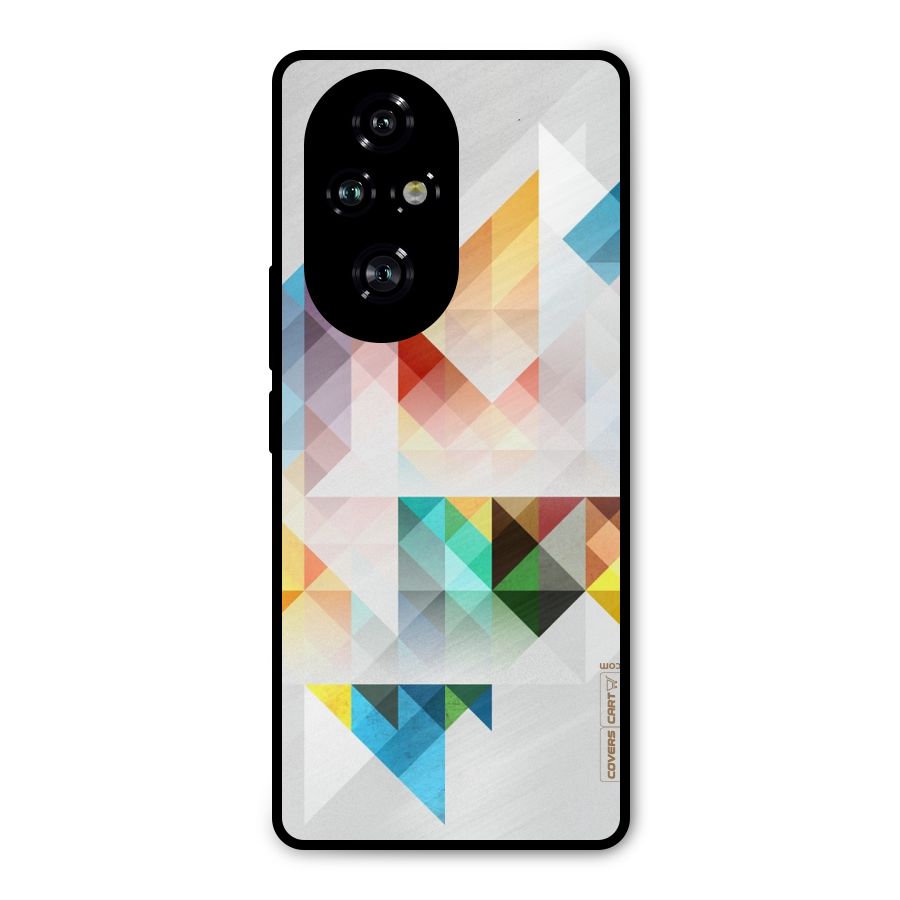 Colorful Geometric Art Metal Back Case for Honor 200 Pro