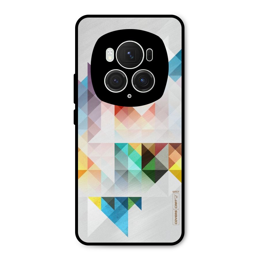 Colorful Geometric Art Metal Back Case for Honor Magic6 Pro