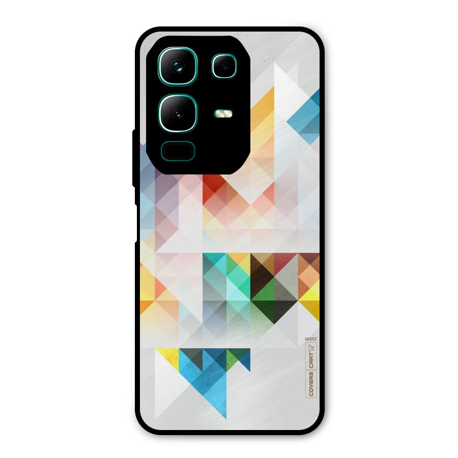 Colorful Geometric Art Metal Back Case for Infinix Note 50x