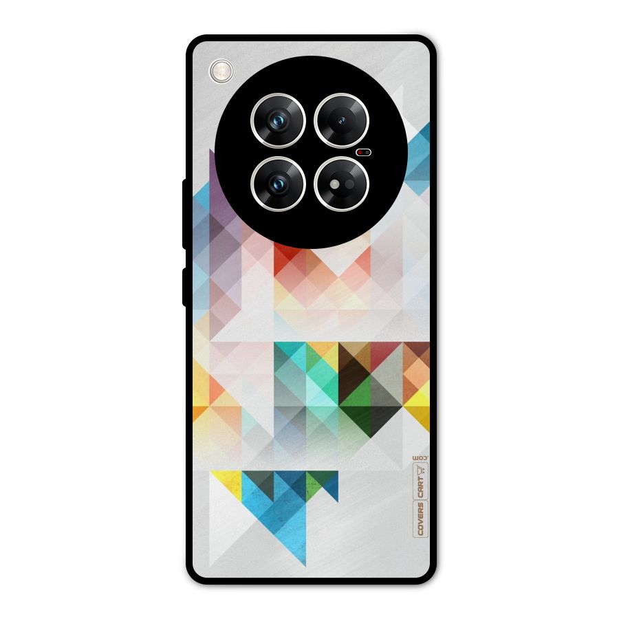 Colorful Geometric Art Metal Back Case for Infinix Zero 40 5G